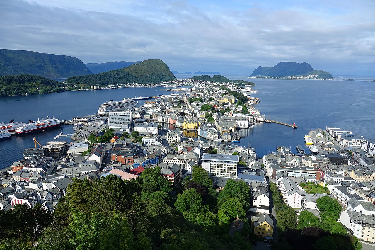 Ålesund seen from Aksla viewpoint