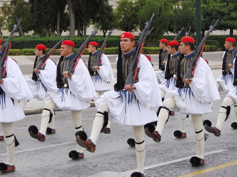 Evzones at Syntagma Square