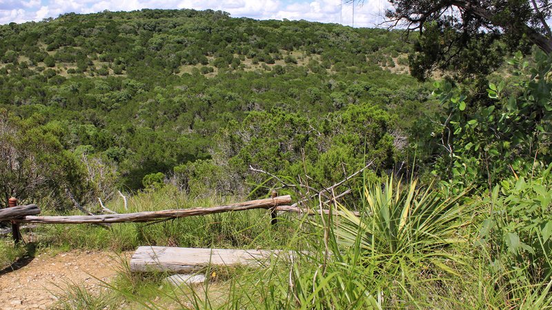 Wild Basin Wilderness Preserve overlook with Hill Country views