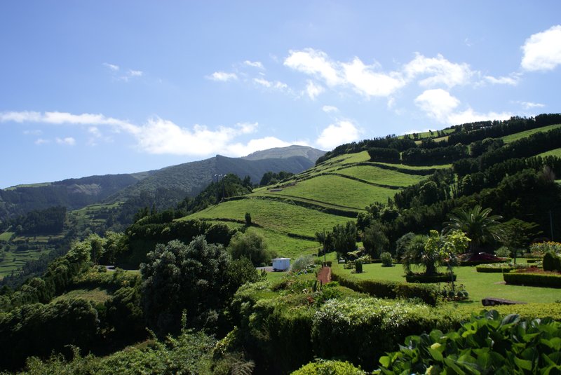 Miradouro da Ponta do Sossego gardens and northeast coastline
