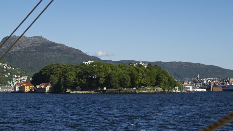 Nordnes peninsula Bergen wooden houses