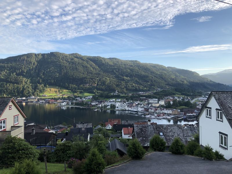 Norheimsund village Hardangerfjord Norway