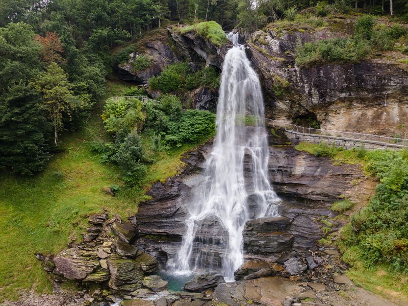 Steinsdalsfossen waterfall Norheimsund Norway
