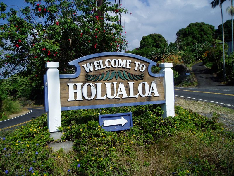 Holualoa Village, Kona coffee belt, Hawaiʻi Island