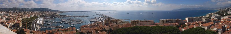 View of Cannes from Le Suquet