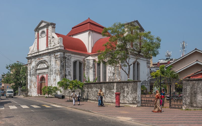 Wolvendaal Church Dutch colonial facade Kotahena Colombo