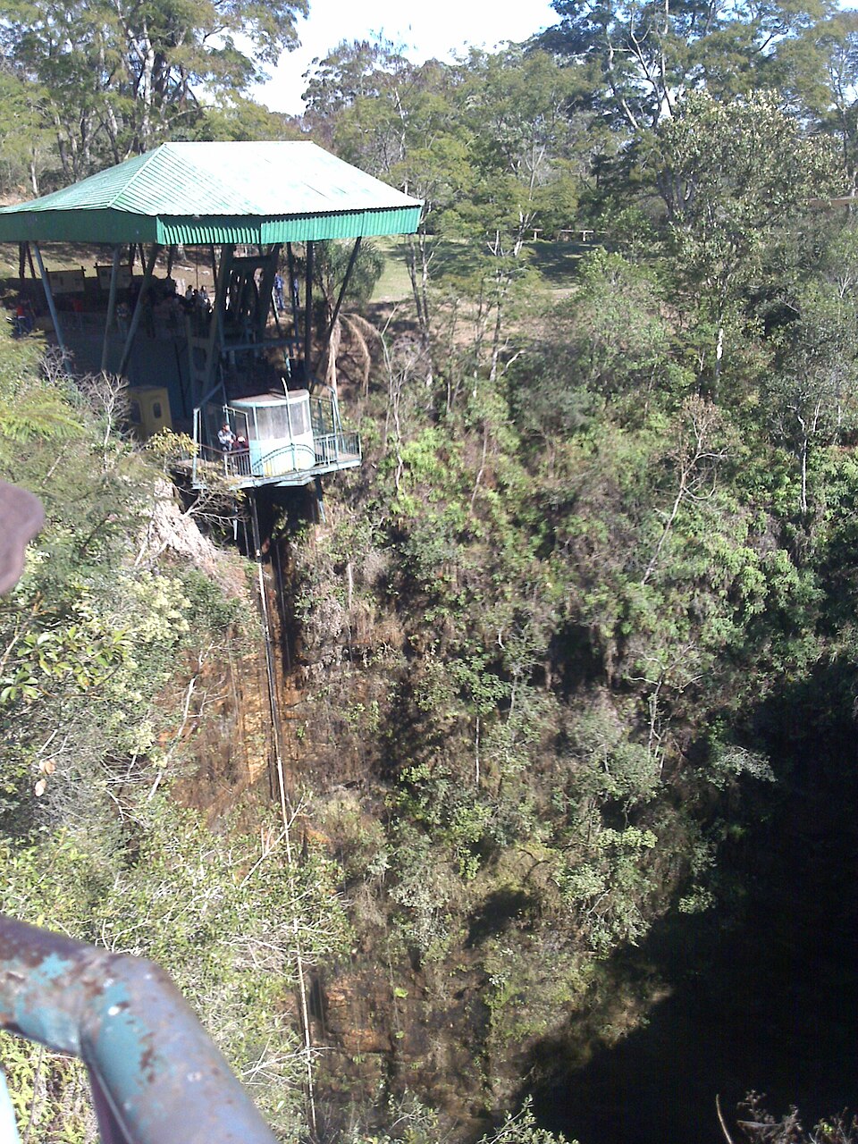 Deep circular sinkhole at Furnas, Vila Velha State Park, Ponta Grossa