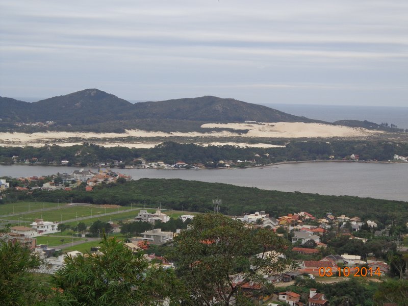 Panoramic view from Mirante da Lagoa da Conceição over the lagoon