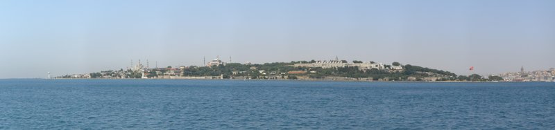 Bosphorus and Istanbul skyline