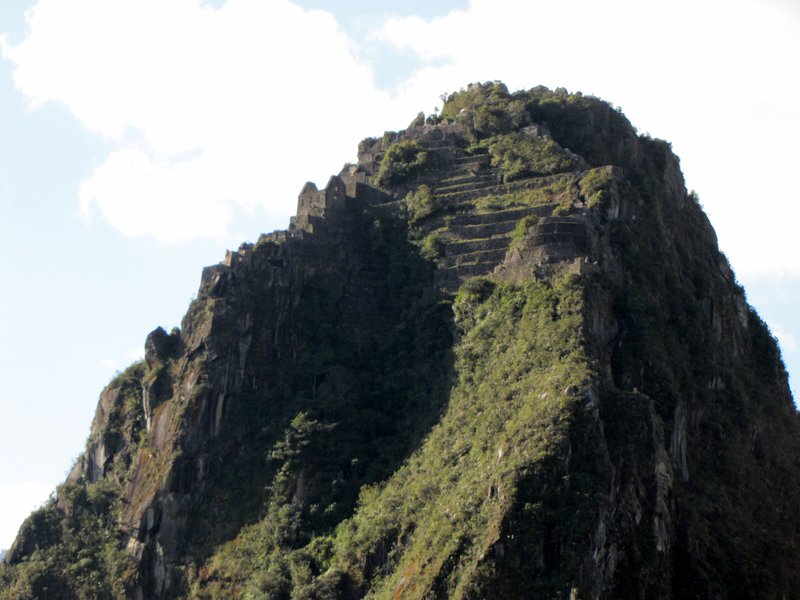 Huayna Picchu seen from the lower trail · CC BY-SA 3.0