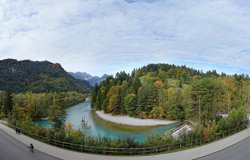 Lechfall waterfall at Füssen