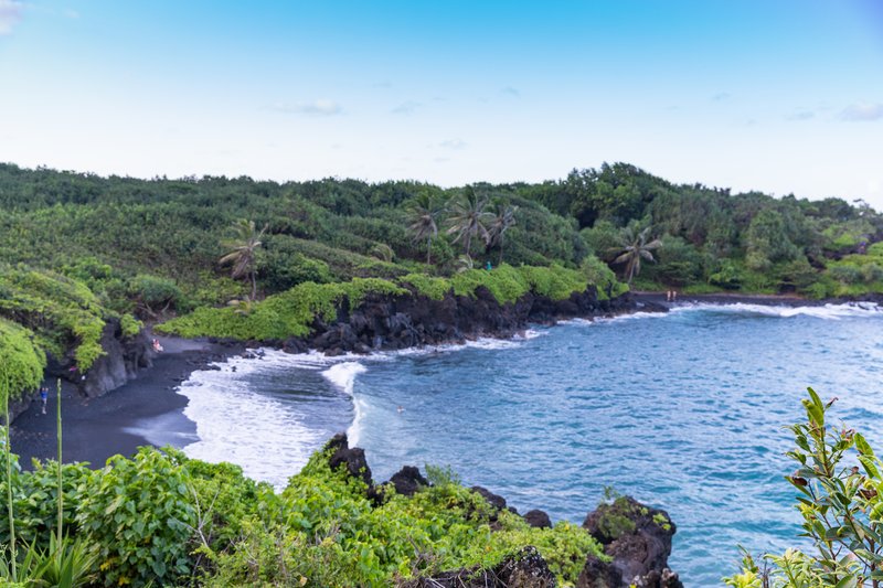 Waiʻānapanapa black sand beach, Maui