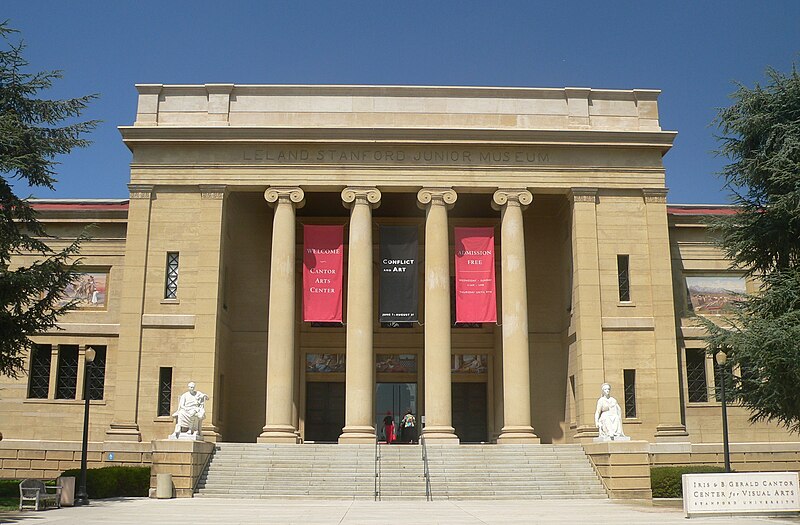 Cantor Arts Center Stanford with Rodin sculptures