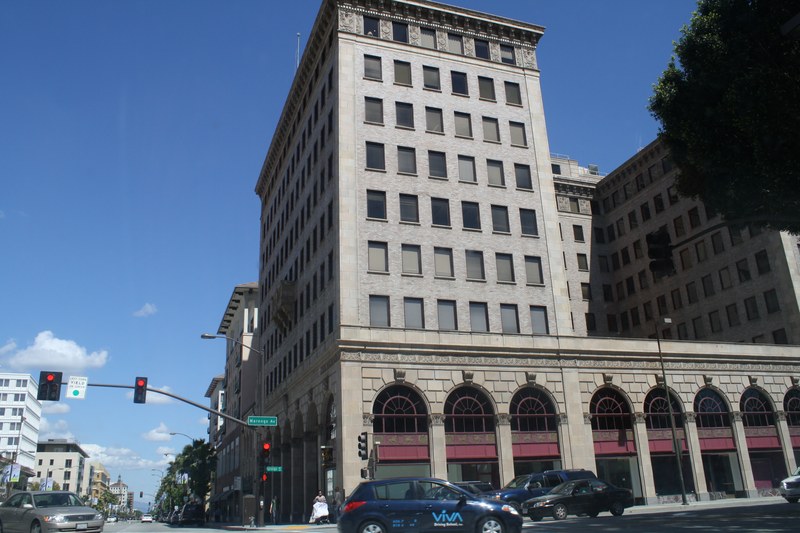 Old Pasadena historic district at Colorado Boulevard