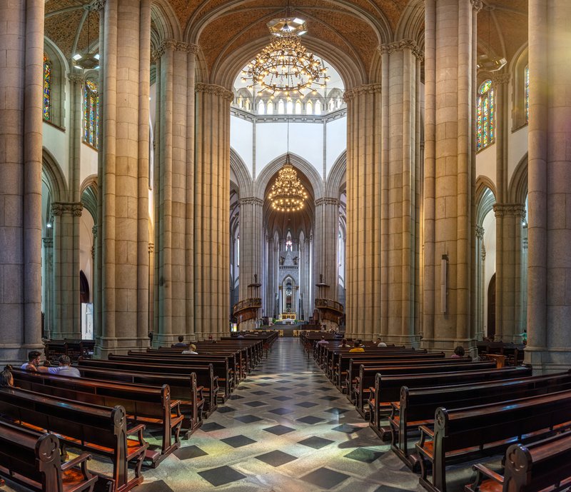 Catedral Metropolitana da Sé neo-Gothic facade