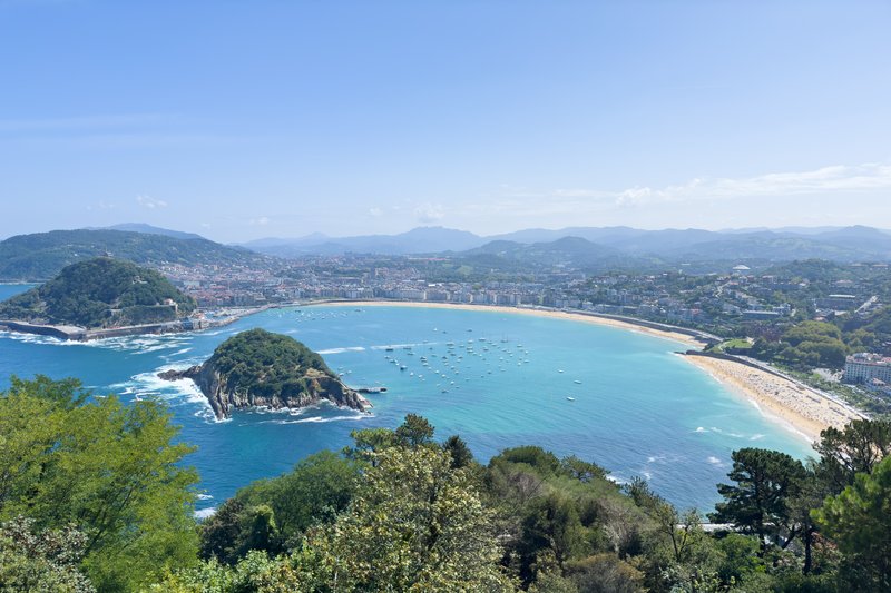 Beach of La Concha bay