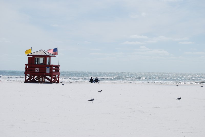 Siesta Key Beach with white sand