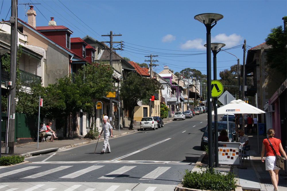 Darling Street and Victorian terraces in Balmain