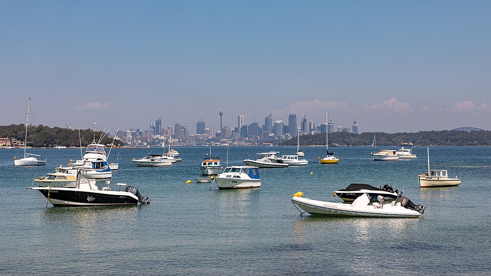 Watsons Bay harbour village and Camp Cove beach
