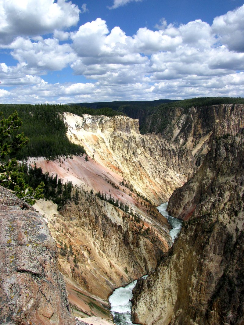 Grand Canyon of the Yellowstone waterfalls and canyon