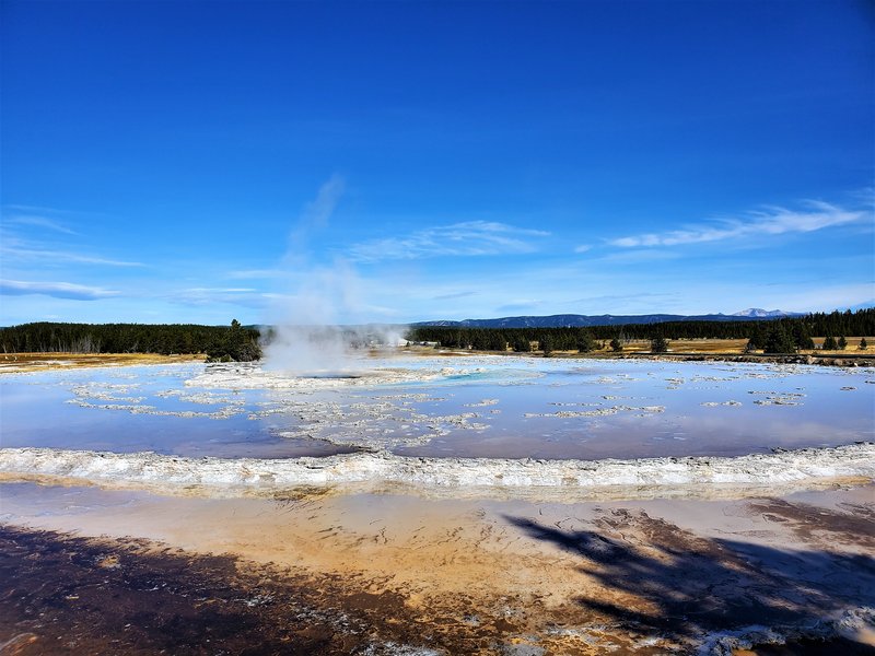 Great Fountain Geyser eruption