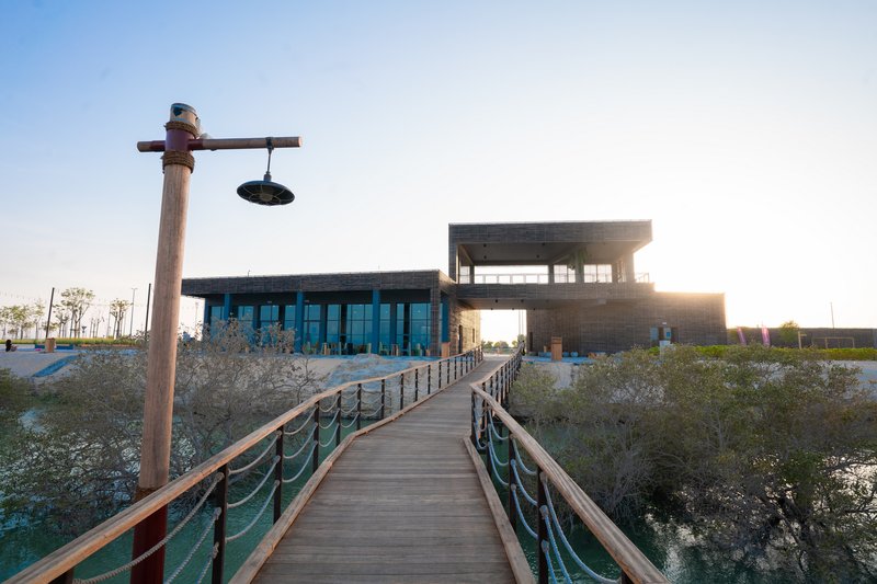 Jubail Mangrove Park boardwalk, Abu Dhabi