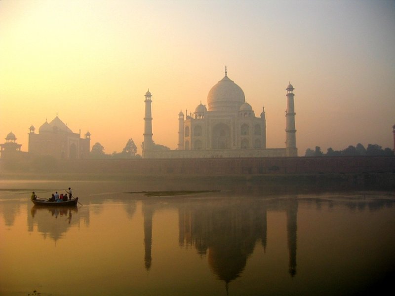Taj Mahal seen from Mehtab Bagh