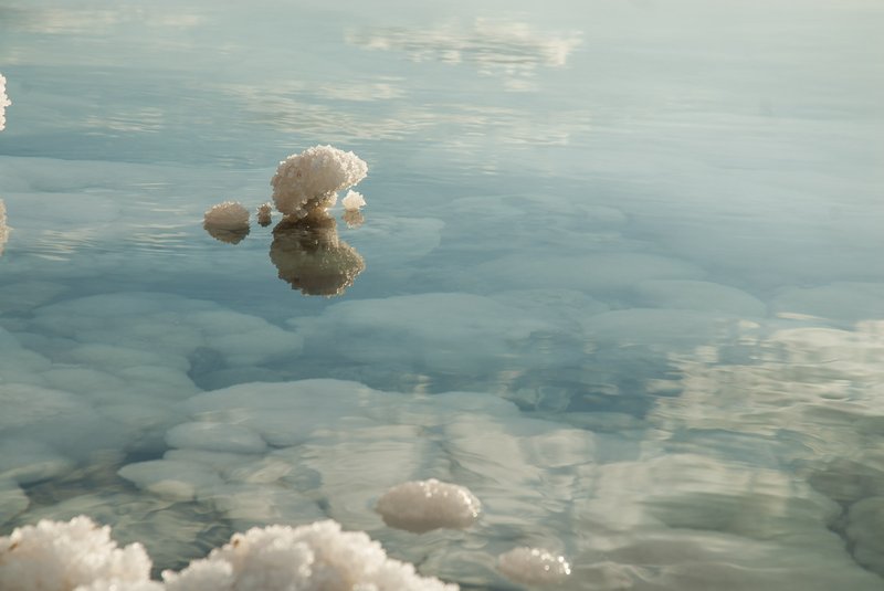 Dead Sea shoreline, Jordan