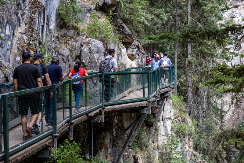 Johnston Canyon Waterfall
