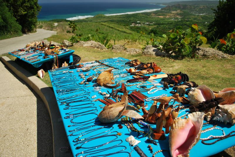 View from Cherry Tree Hill over the Scotland District, Barbados