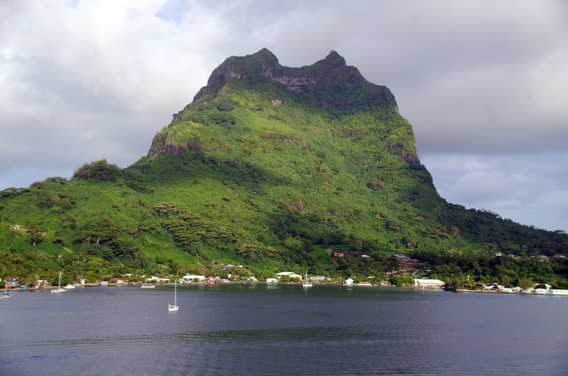 Village houses on Bora Bora