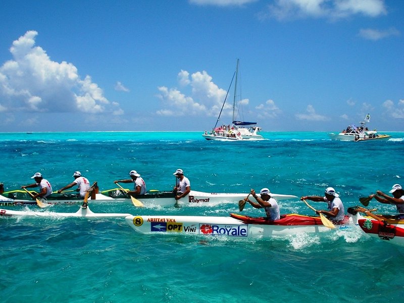Hawaiki Nui Va'a outrigger canoe race