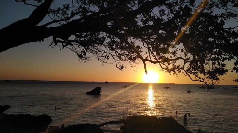 Sunset at Diniwid Beach, Boracay