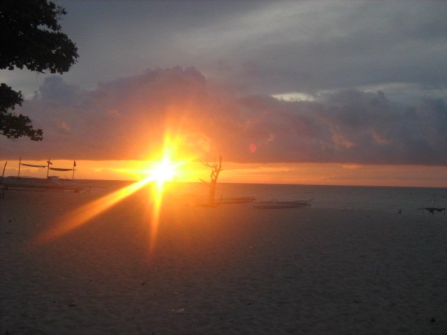 Sunset at Puka Shell Beach, Boracay