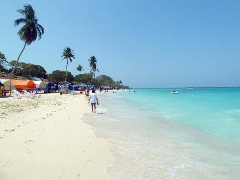 Playa Blanca on Isla Barú, Colombia