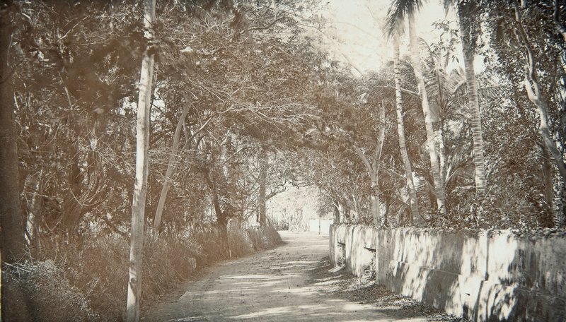 Historic entrance of Landhuis Bloemhof plantation house, Curaçao