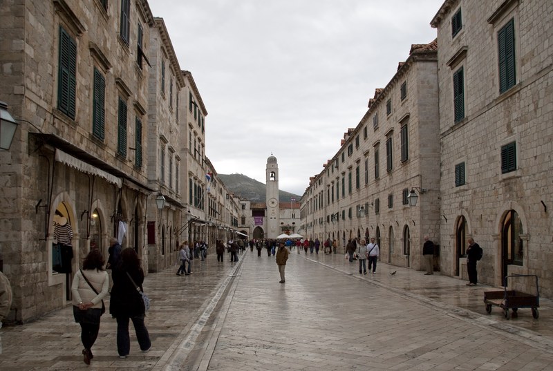 Stradun promenade in Dubrovnik Old Town