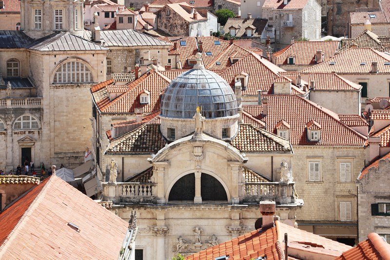 St. Blaise's Church facade on Lucarica