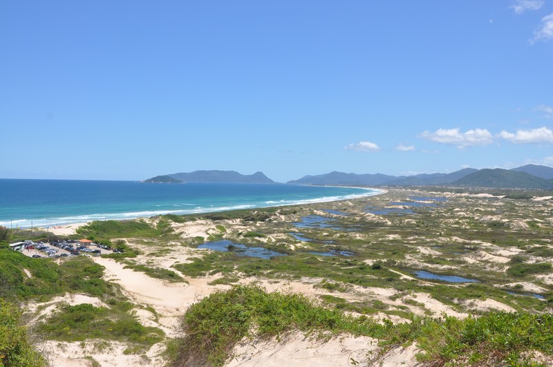 Sand dunes at Praia da Joaquina Florianópolis