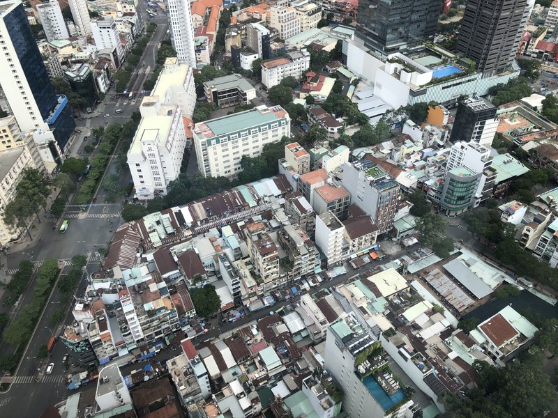 View from Bitexco Financial Tower's Saigon Skydeck