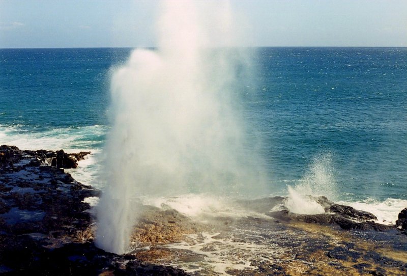 Spouting Horn blowhole, Poipu
