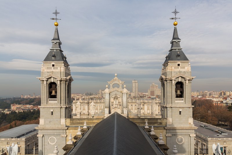 Almudena Cathedral exterior, Madrid