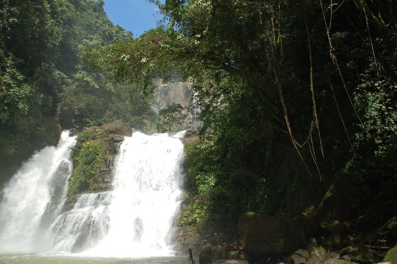 Nauyaca Waterfalls twin-tiered cascade, Dominical, Costa Rica