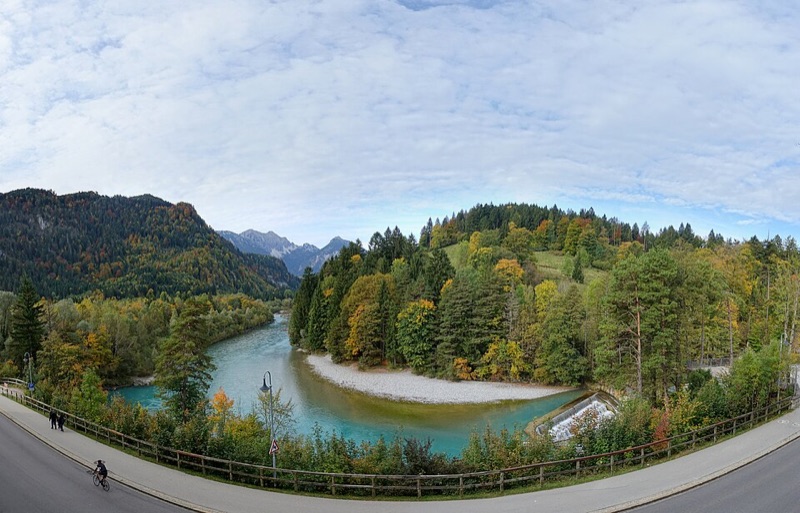 Lechfall waterfall at Füssen