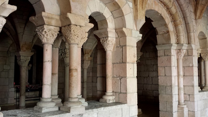 Ancient Spanish Monastery arcade, North Miami Beach