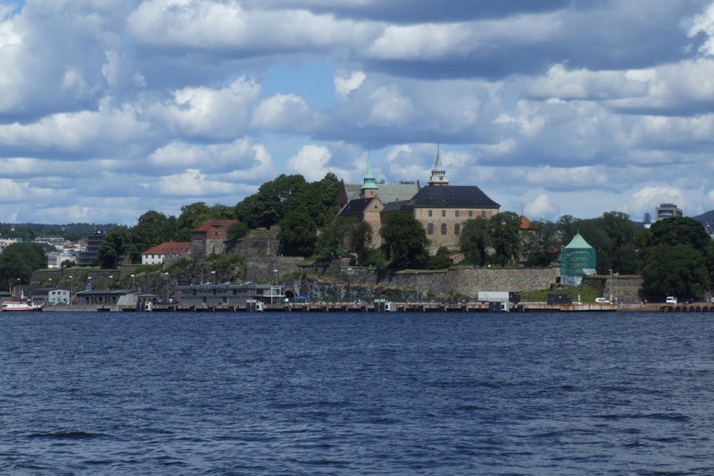 Akershus Fortress ramparts overlooking Oslofjord