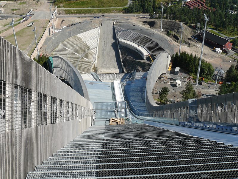 Holmenkollen ski jump tower above Oslo