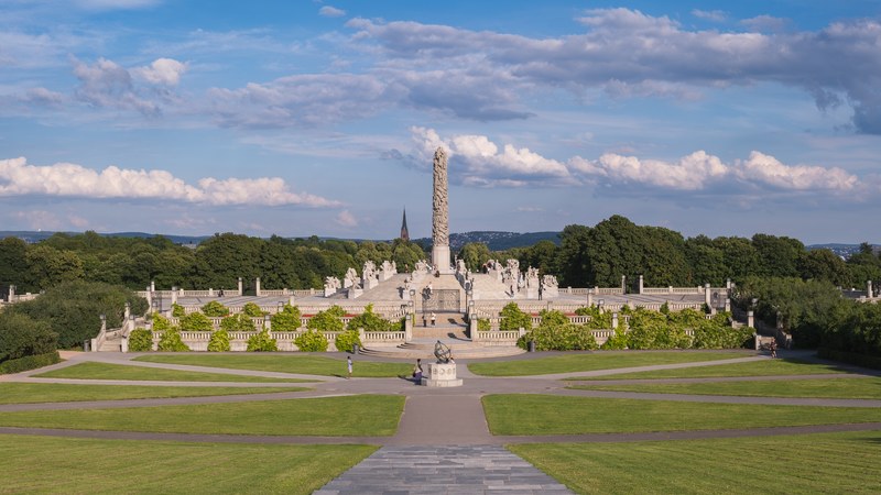 Vigeland Monolith sculpture park Oslo