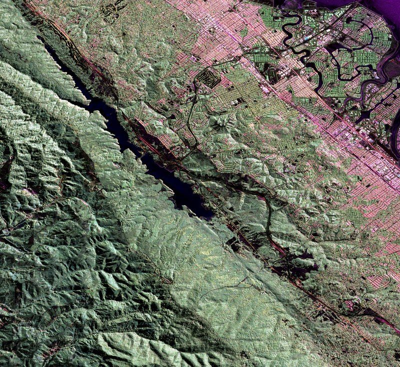San Andreas Fault geological view