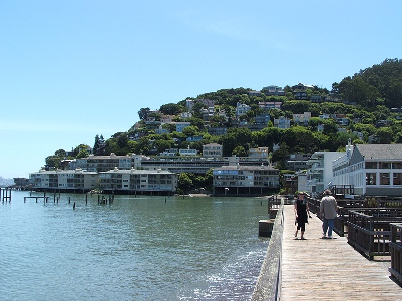Sausalito waterfront and marina